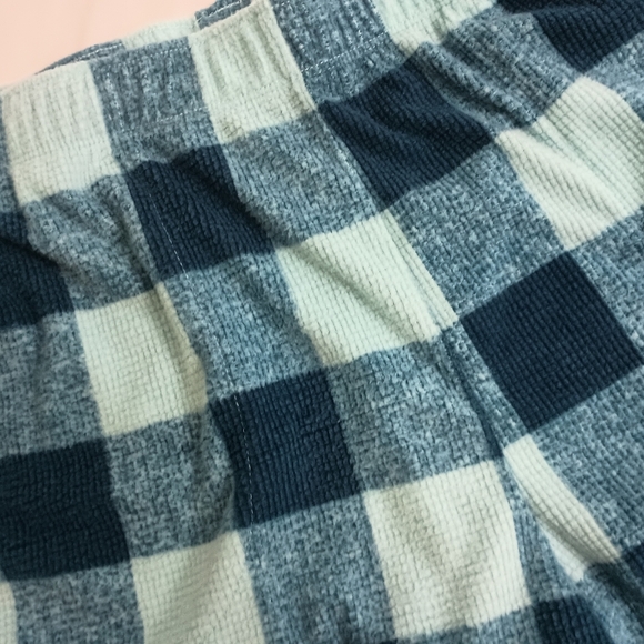 EDDIE BAUER Country Blue Plaid Preppy Clueless Cozy Soft Sleep Shorts (#695) - Picture 3 of 6